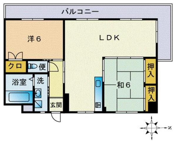 リバーサイド西新_間取り_0