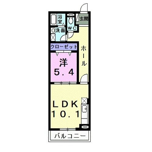 常滑市阿野町のアパートの間取り