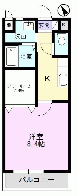 Apartment NAKAYAの間取り