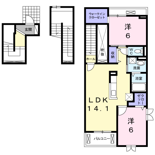 パストラルの間取り