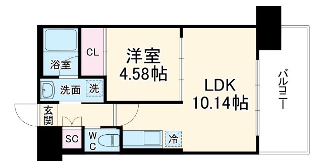 プレジオ阿波座の間取り