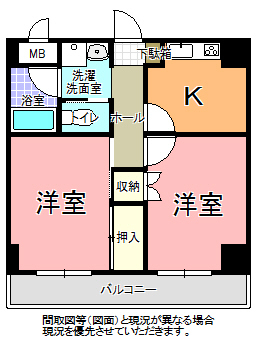 ＯＭ(オーエム)レジデンス水戸の間取り