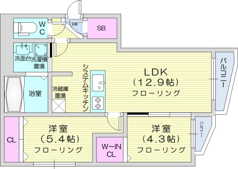 S-RESIDENCE札幌東astrazeの間取り