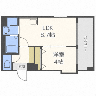レジデンスカープ札幌の間取り
