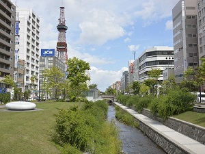 【レジデンスカープ札幌の公園】