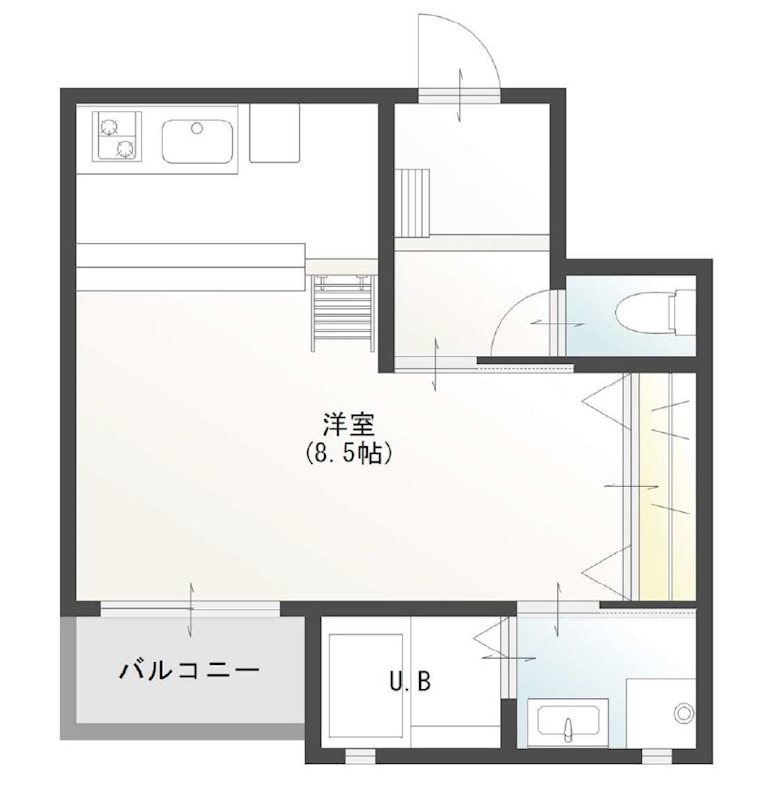 THE ALPHA PREMIER駅前通りの間取り