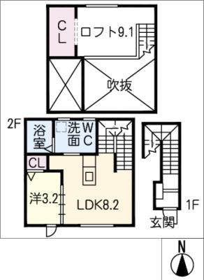 【ＥＳＰＲＥＳＳＯ稲沢の間取り】