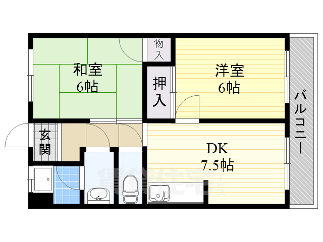 ハイツウエハラの間取り