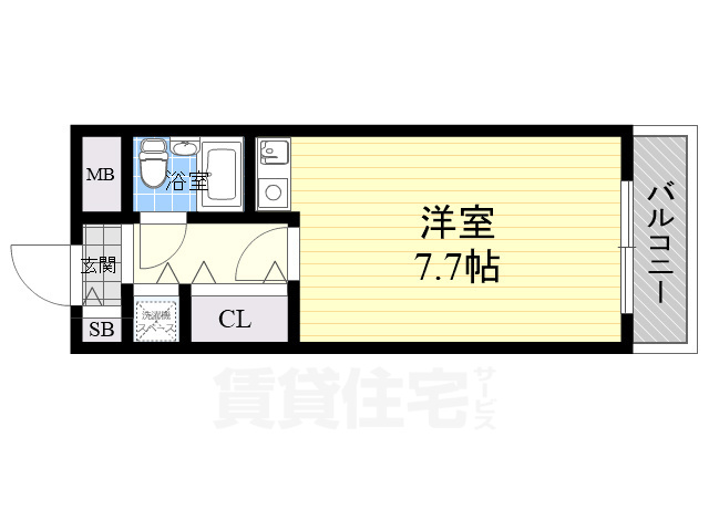 朝日プラザ岸里パサージュの間取り