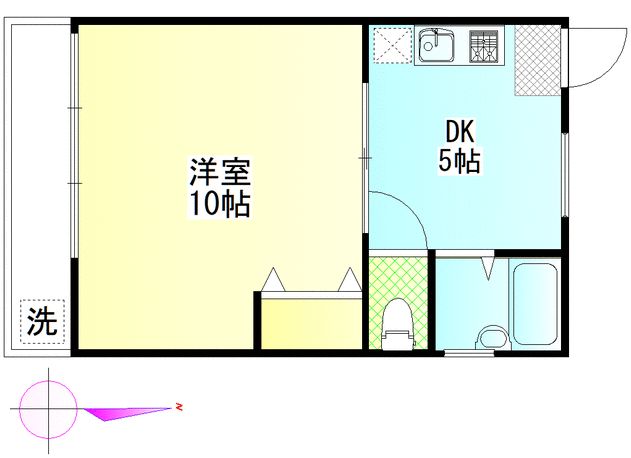 杉並区松庵のマンションの間取り