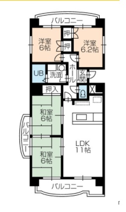 フィオーレ豊橋の間取り