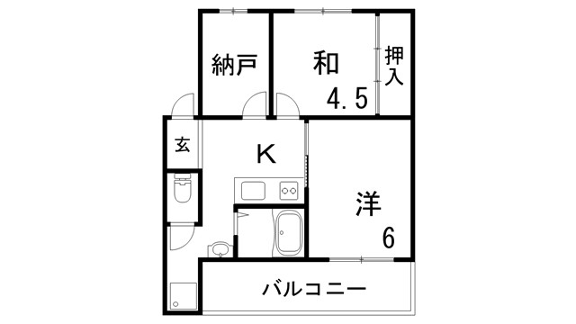 ドミールサニー緑町の間取り