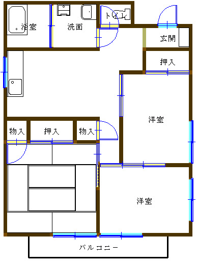 グリーンプラトーＡ棟の間取り