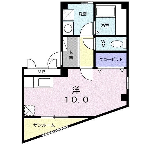 サンダル　ウッドの間取り