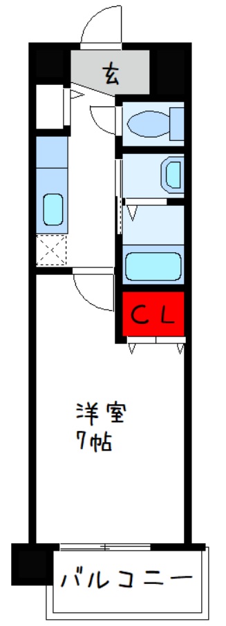 【八尾市末広町のマンションの間取り】