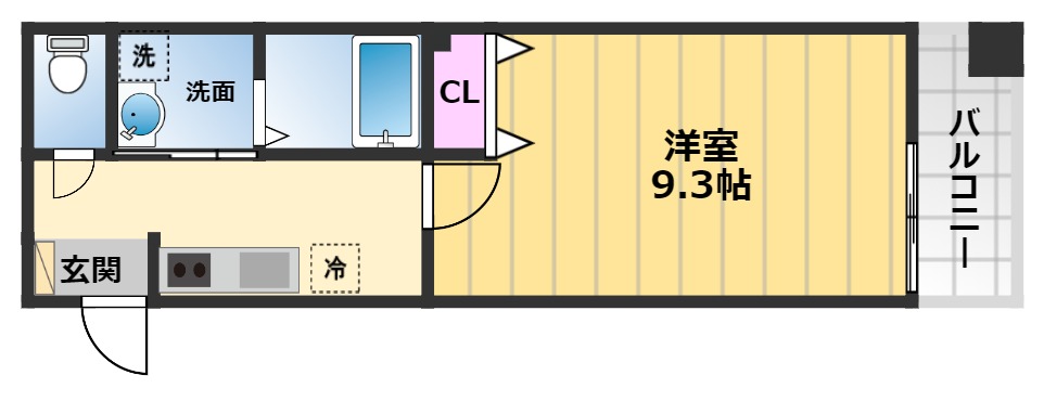 レクラン七道の間取り