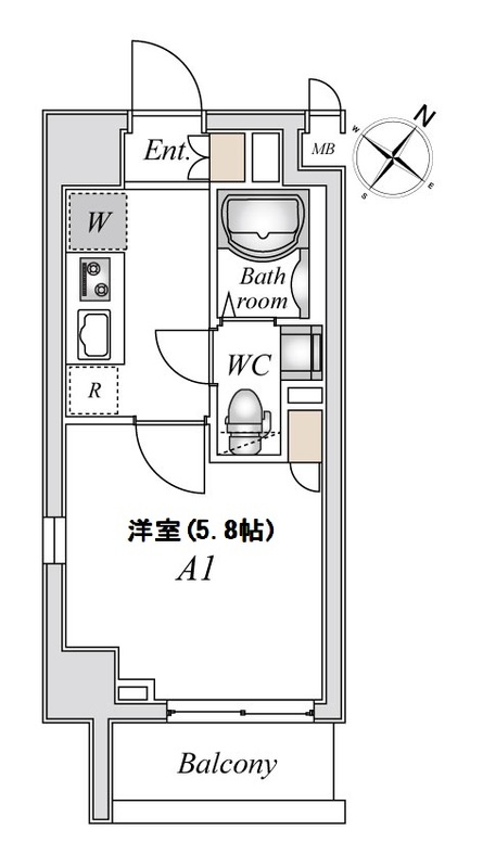 Ｎ Ｓｔａｇｅ稲城の間取り