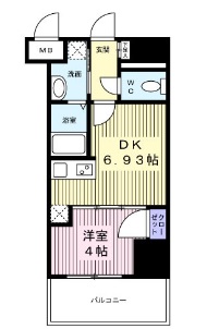 アルティザ仙台花京院の間取り