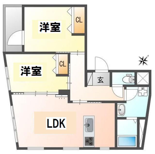 リバーサイド広島駅前の間取り