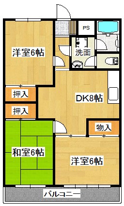 メゾンニュータウン嶋田の間取り