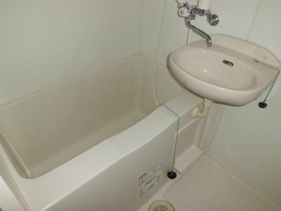 バス・シャワールーム　洗面ボウル付バスルーム。