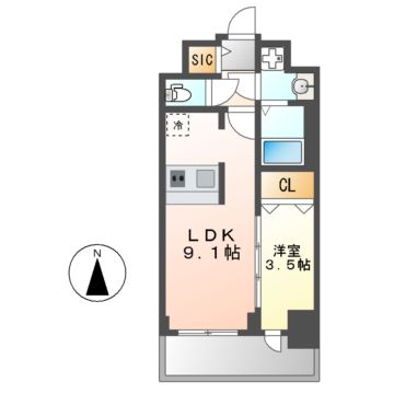 プレサンス葵デュリスの間取り