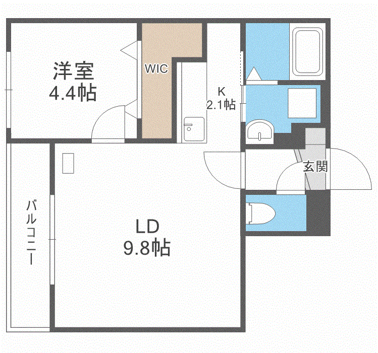 ライトベル共栄町の間取り