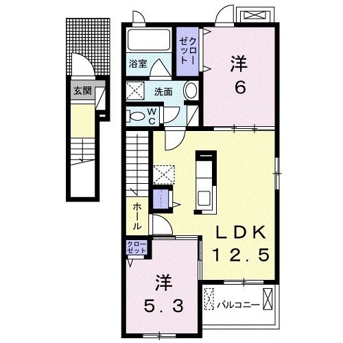 ヴィレッタ　トレ　Iの間取り