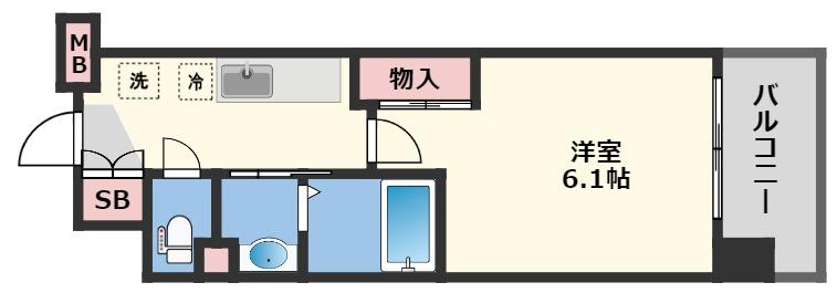 Luxe新大阪西の間取り