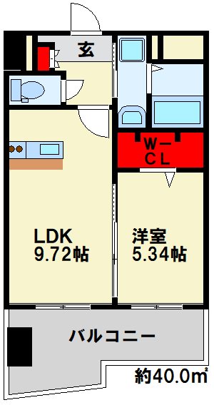 【THE SQUARE Glory Residenceの間取り】