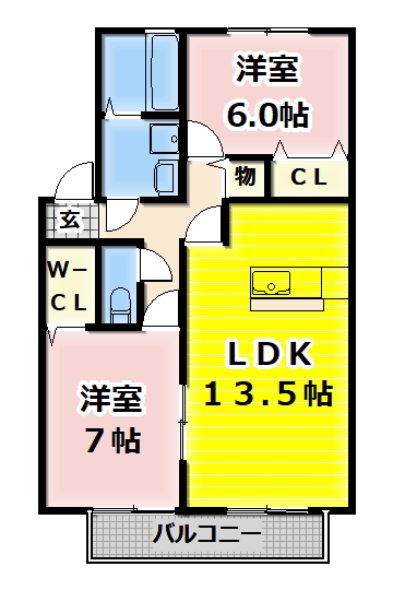 エスペランサAの間取り