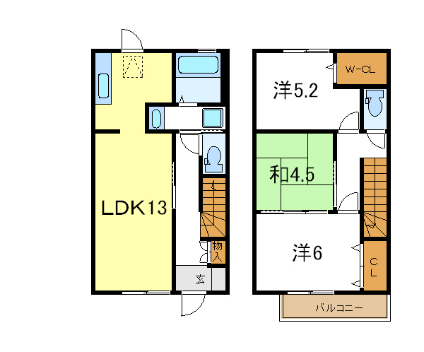 【カトレアハイツの間取り】