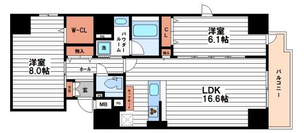 Wonnal（ワンナル）堺筋本町の間取り