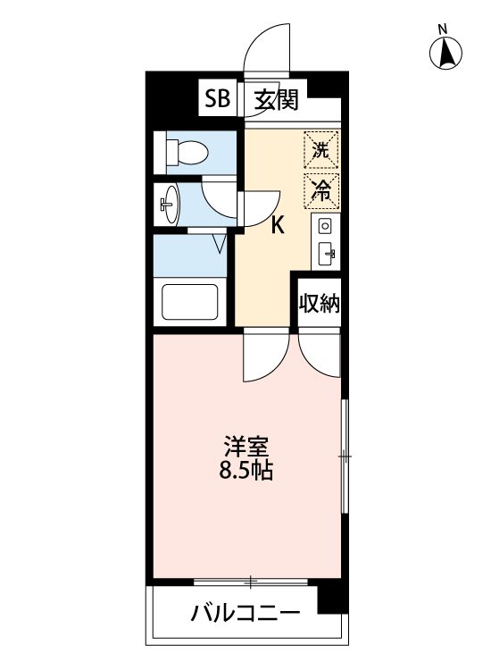 プランドール島崎の間取り