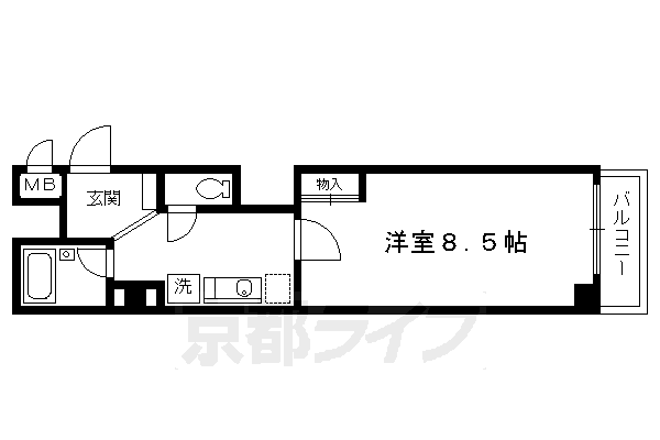 クオーレ京都の間取り