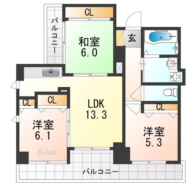 メゾン油小路の間取り