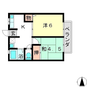 シティハイムナガタIの間取り