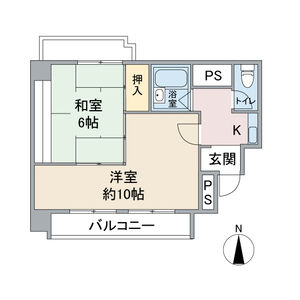 名古屋市千種区春岡のマンションの間取り