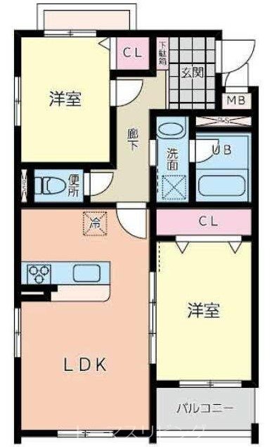 ロワール・イン柳原町の間取り