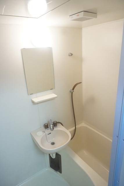 バス・シャワールーム　洗面ボウル付きの浴室です