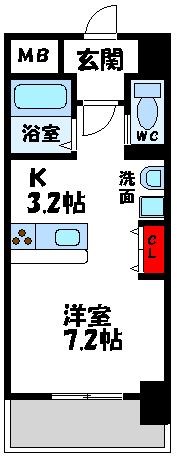 ＪＲ鹿児島本線 教育大前駅 徒歩4分 13階建 築7年の間取り写真