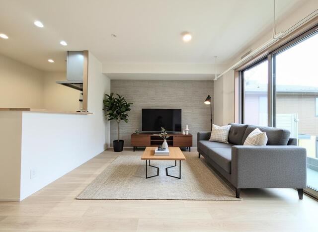 居室・リビング　※建築中の写真となります※３月撮影