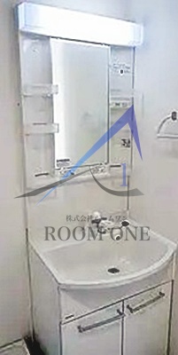 洗面設備　洗面台です。