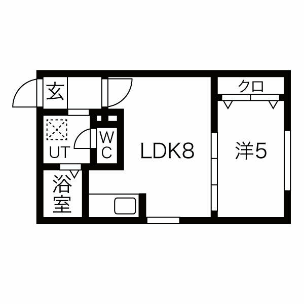 地下鉄東西線 南郷７丁目駅 徒歩4分 4階建 築5年の間取り写真