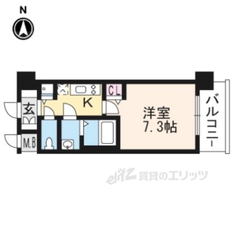 アスヴェル京都壬生EASTの間取り写真