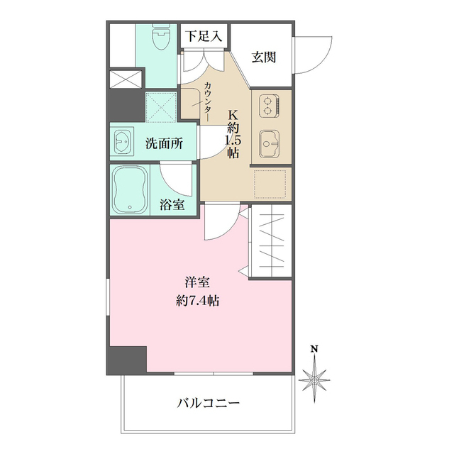 スコラタワーの間取り写真