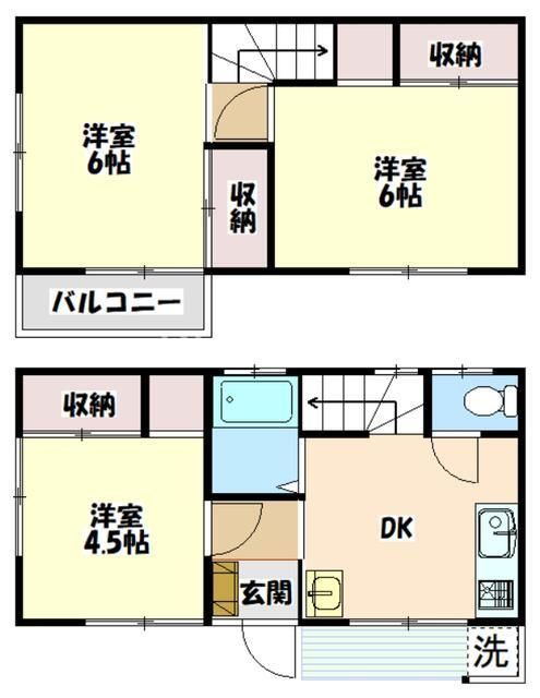 大和市草柳1丁目戸建の間取り写真