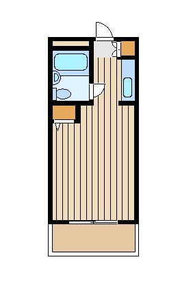 横浜市神奈川区西神奈川のマンションの間取り