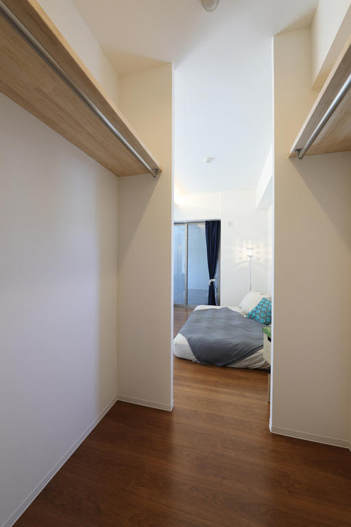 収納　たっぷり収納できるウォークインクローゼット