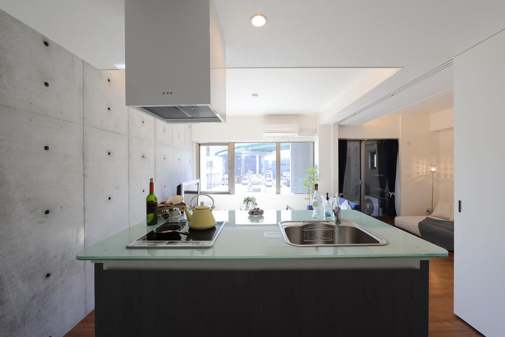 キッチン　オリジナルのガラスキッチン☆+°ＩＨコンロ♪